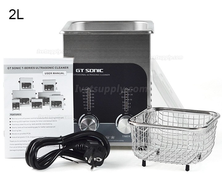 GT SONIC T-Series 2-27L 100-500W Digital Ultrasonic Cleaner with Heating Function GT SONIC T-Series 2-27L 100-500W Digital Ultrasonic Cleaner with Heating Function